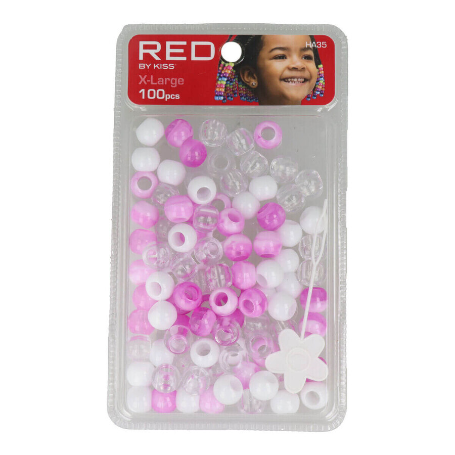 Buy Glass beads Red Kiss Kiss Xl White Pink 100 Pieces Glass beads Red Kiss Kiss Xl White Pink 100 Pieces