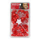 Glass beads Red Kiss Kiss L Red 240 Pieces