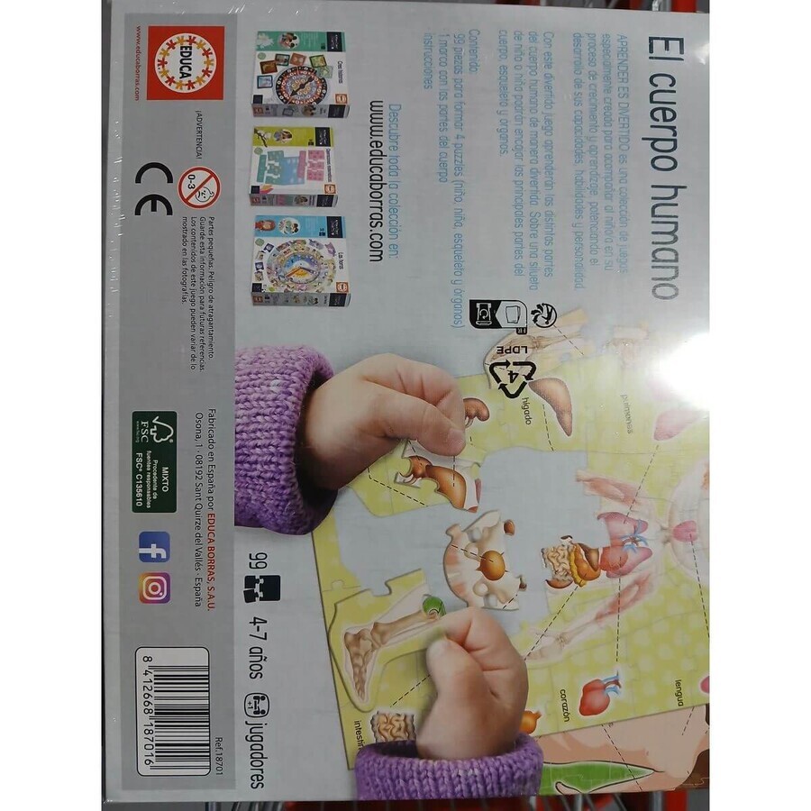 Joc Educativ El Cuerpo Humano Educa 18701 (ES) Joc Educativ El Cuerpo Humano Educa 18701 (ES)