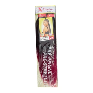 Extensiones de cabello X-Pression Pre Peigne Bourgogne 2 Unidades