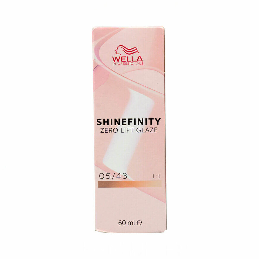 Buy Permanent Colour Wella Shinefinity color Nº 05/43 60 ml (60 ml) Permanent Colour Wella Shinefinity color Nº 05/43 60 ml (60 ml)