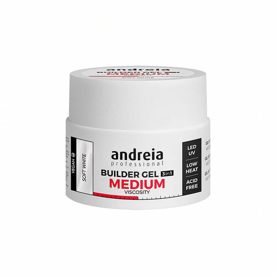 Buy Gel nail polish Medium Viscosity Andreia HG0BGMVSW44 White (44 g) Gel nail polish Medium Viscosity Andreia HG0BGMVSW44 White (44 g)