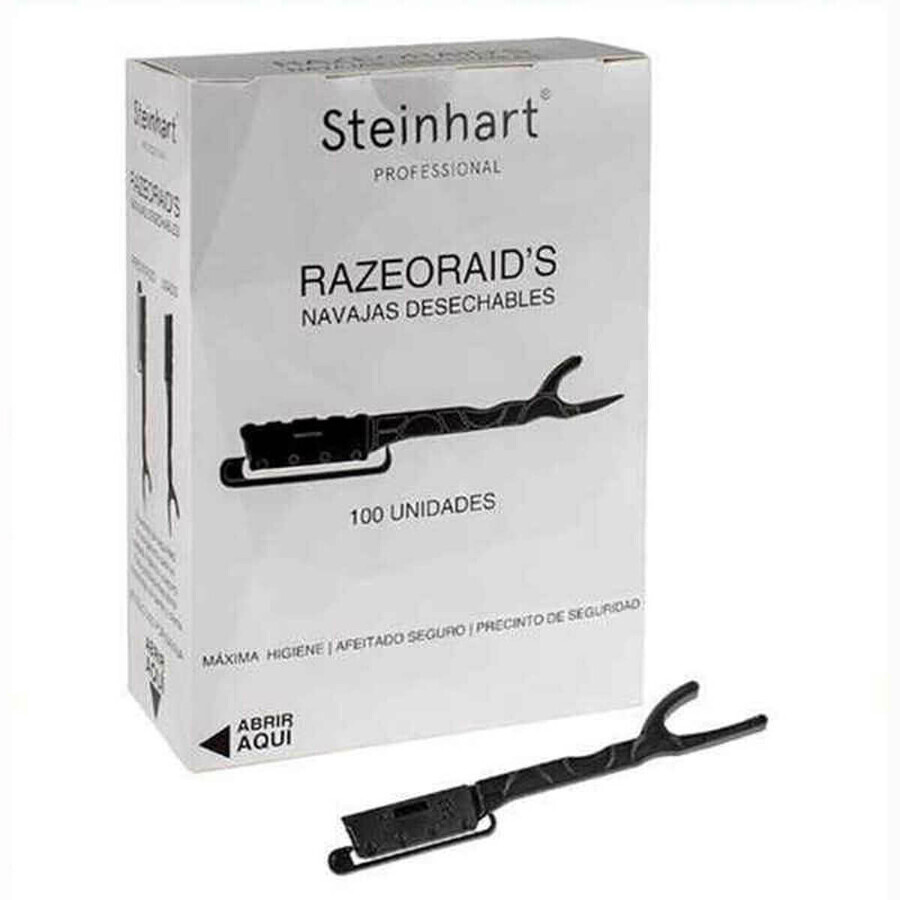 Buy Razor Shells Steinhart Razeoraid's Disposable Black 100 Units (100 uds) Razor Shells Steinhart Razeoraid's Disposable Black 100 Units (100 uds)
