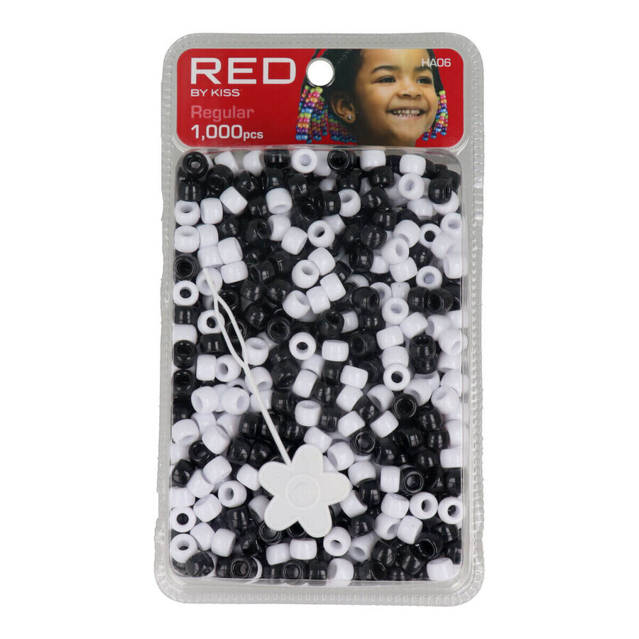 Cumpără Mărgele Red Kiss Kiss Regular Alb Negru 1000 Piese Mărgele Red Kiss Kiss Regular Alb Negru 1000 Piese