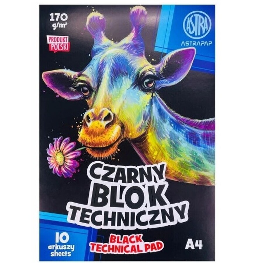 Buy Black Technical Block 170g/m2 A4, 10 sheets Black Technical Block 170g/m2 A4, 10 sheets