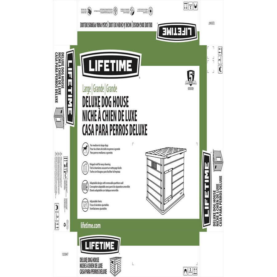 Hut Lifetime 60328 Grijs Polyethyleen 120 x 97 x 97 cm