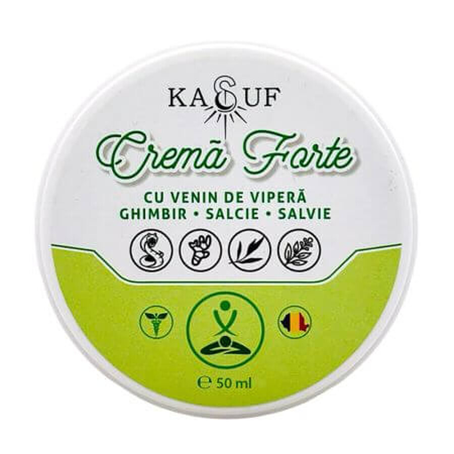 Strong cream with viper venom, ginger, willow and sage, 50 ml, Kasuf