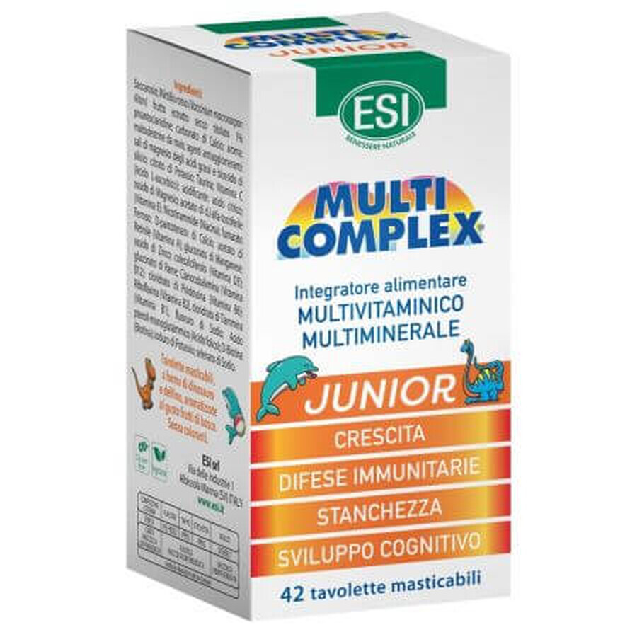 Multicomplex Junior N Multivitamins and Multiminerals, 42 chewable tablets, Esi Spa