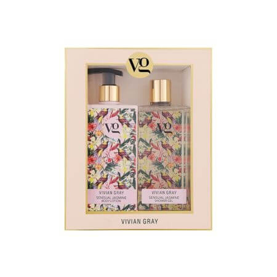 Shower gel and body lotion set Sensual Jasmine, 2 x 350 ml, Vivian Gray