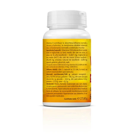 Vitamin D3 mit Kokosöl, 5000 IE, 60 Kapseln, Zenyth 