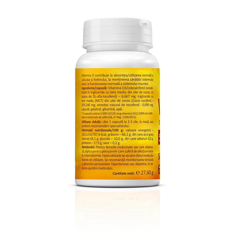 Vitamin D3 mit Kokosöl, 5000 IE, 60 Kapseln, Zenyth 