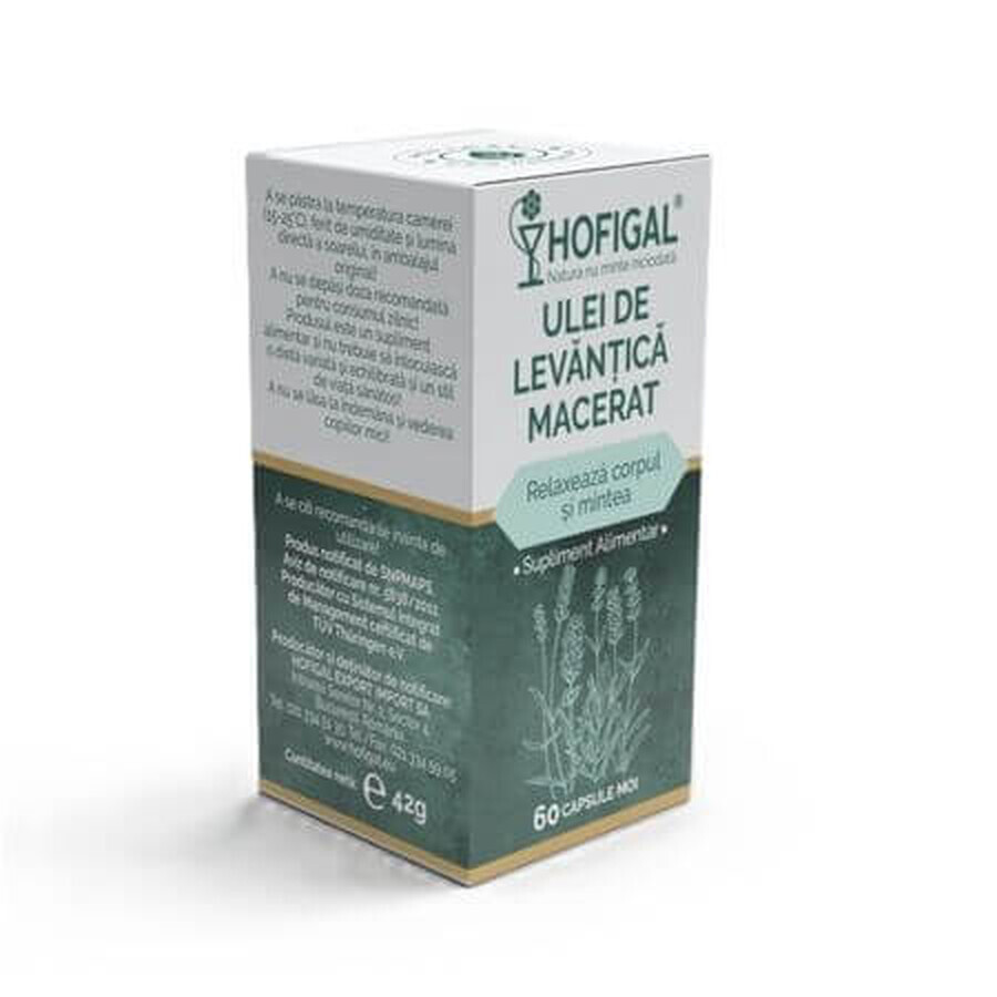 Levantica oliemaceraat, 60 capsules, Hofigal