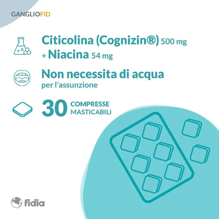 GanglioFid, 30 chewable tablets, Fidia Farmaceutici