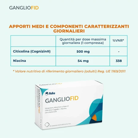 GanglioFid, 30 chewable tablets, Fidia Farmaceutici
