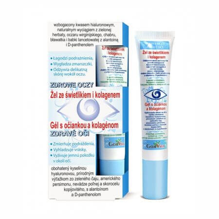 Gel pour les yeux au collagène, 20 ml, GorVita