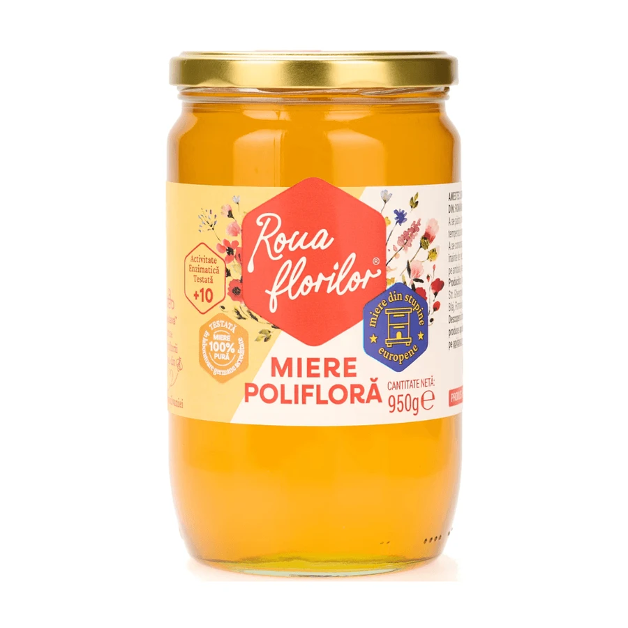 Miel polifloral, 950 g, Apidava
