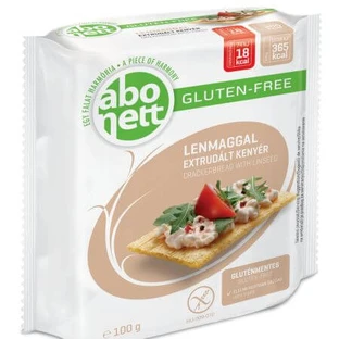 Knusprige glutenfreie Leinsamen-Knuspertoasts, 100 g, Abonett