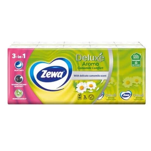 Neusdoekjes Deluxe met kamillesmaak, 10 stuks, Zewa
