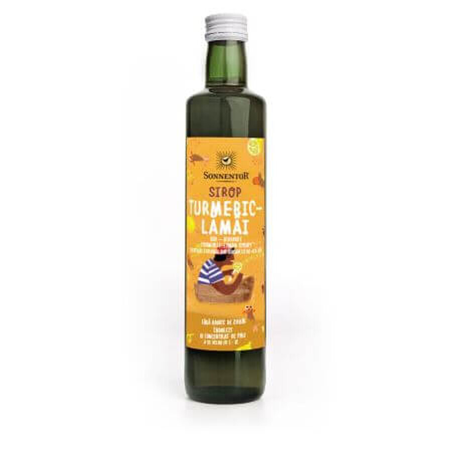 Sirop bio au curcuma et aux lamies, sans sucre ajouté, 500 ml, Sonnentor