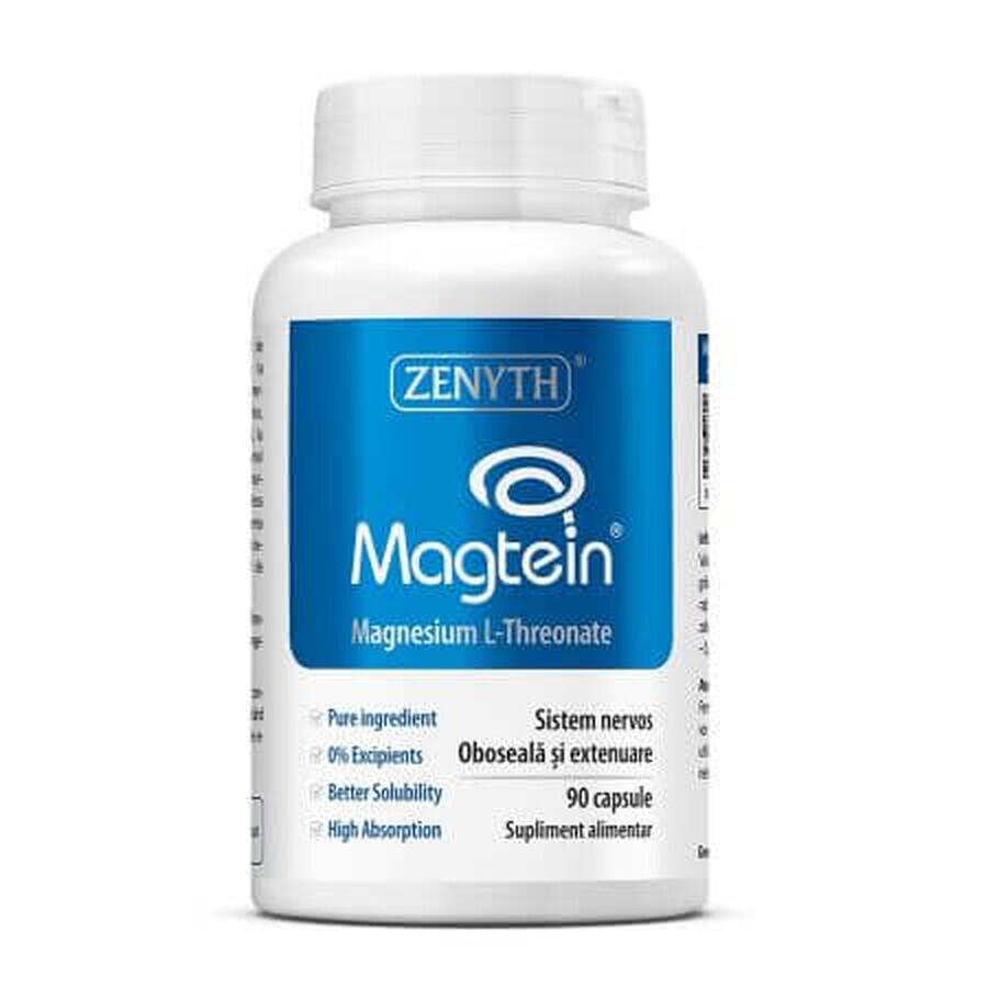 Magnésium L-Thréonate Magtein, 90 gélules, Zenyth
