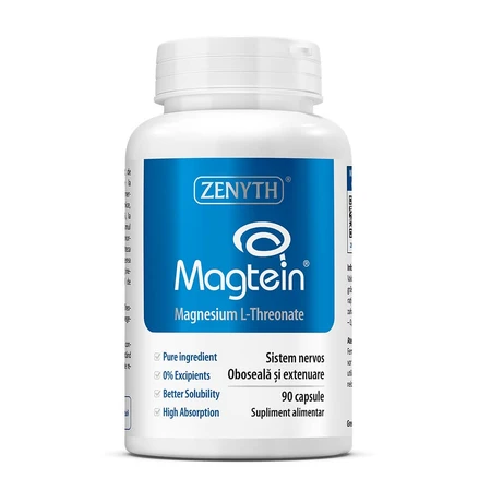 Magnesium L-Threonate Magtein, 90 cápsulas, Zenyth