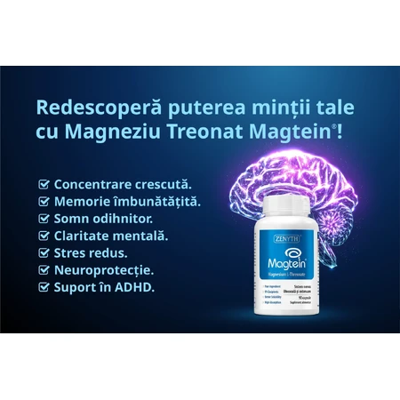 Magnesium L-Threonate Magtein, 90 cápsulas, Zenyth