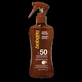 Olio solare spray con SPF50 e acceleratore di abbronzatura al gusto di cocco, 200 ml, Babaria