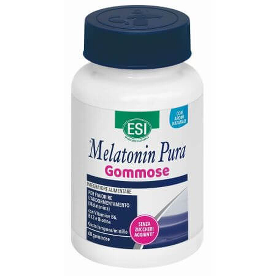 Pure Melatonine met plantenextracten, 60 geleitjes, Esi Spa