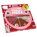 Belgische Vollmilchschokolade Schokolade Pizza Love Edition, 105 g, BSSF LTD
