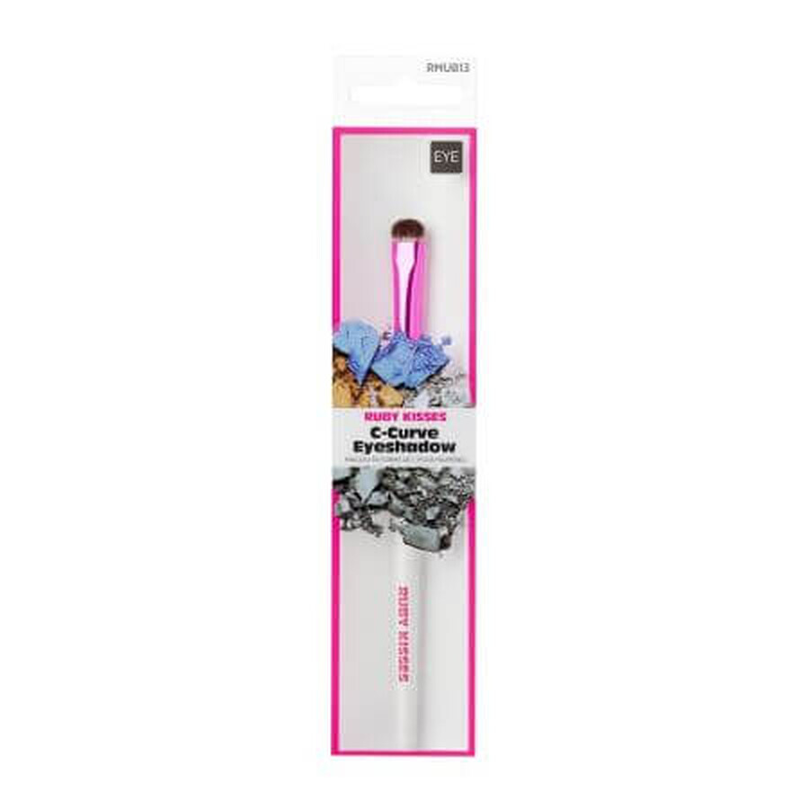Pincel de maquillaje curvo para maquillaje de ojos, 1 pieza, Kiss