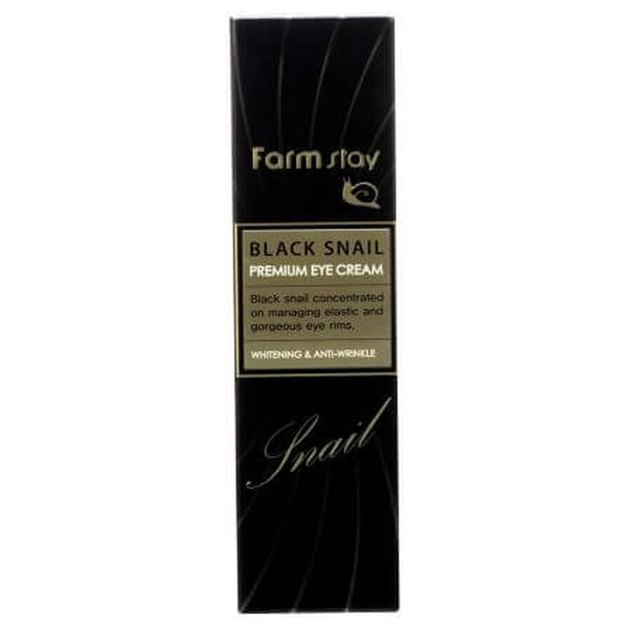 Crema contorno occhi con estratto di lumaca nera, 50 ml, Farmstay