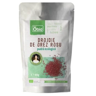 Biologisch rode rijst gist poeder, 60 g, Obio