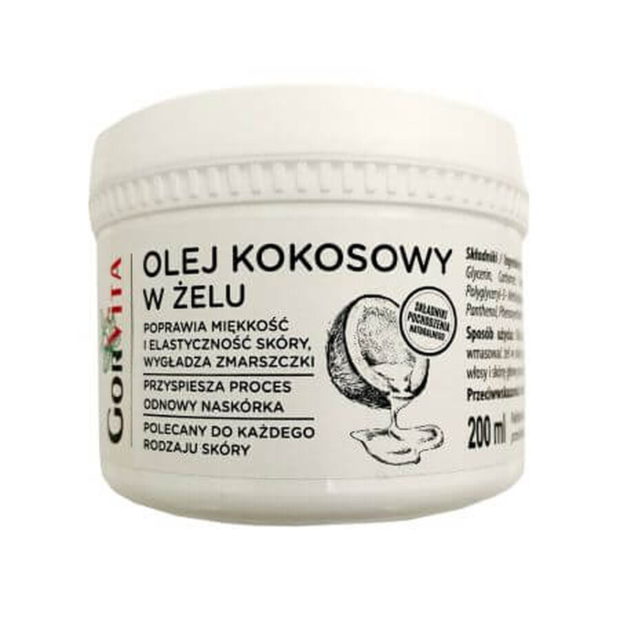 Gel cu ulei de cocos, 200 ml, GorVita