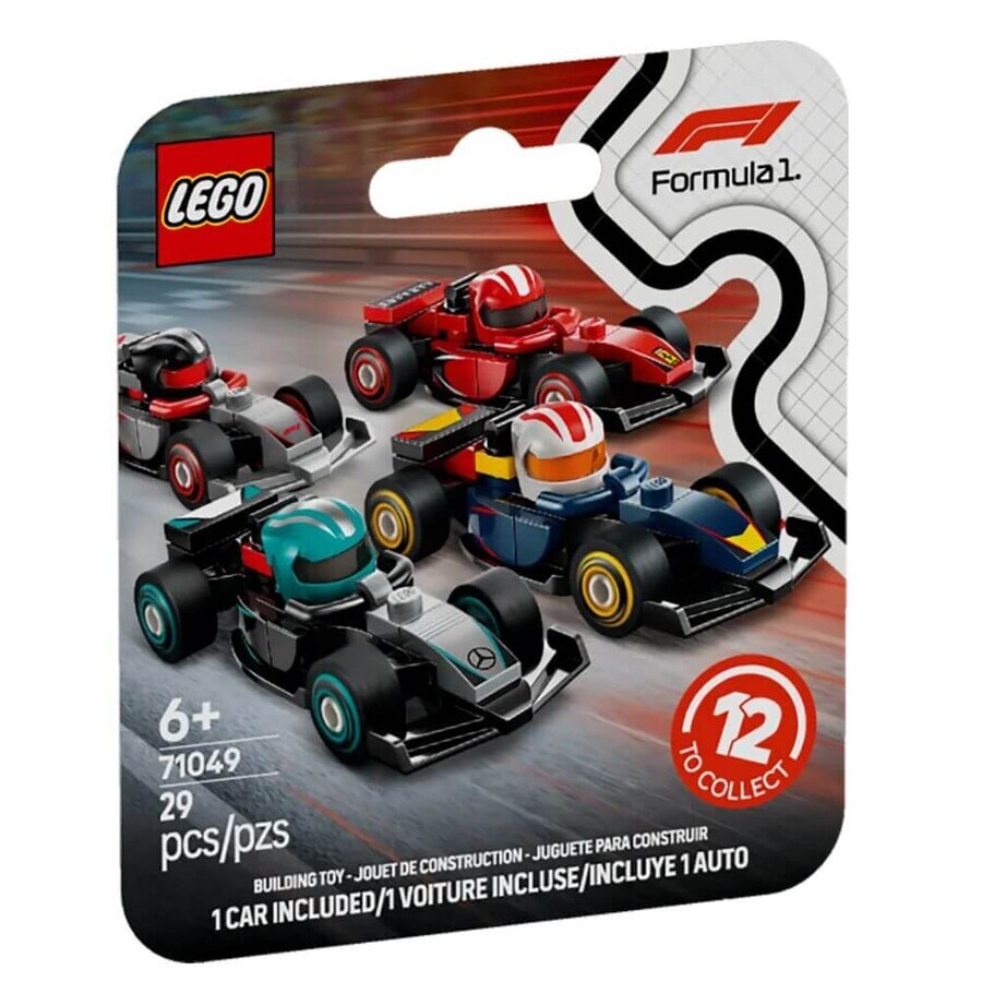 Collectible F1 racing cars, 6 years+, 71049, Lego Formula 1