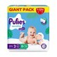 Sensitive Midi diapers, No. 3, 6-10 kg, 96 pcs, Pufies