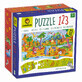 Puzzle educativo 123, 3 anni+, Dinosauri, 25 pezzi, Ludattica