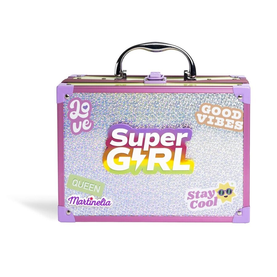 Supergirl led Spiegel Schminktasche, Martinelia