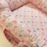 Babynestje met twee gezichtjes, +0 maanden, Roze/Unicorn, Twindeco