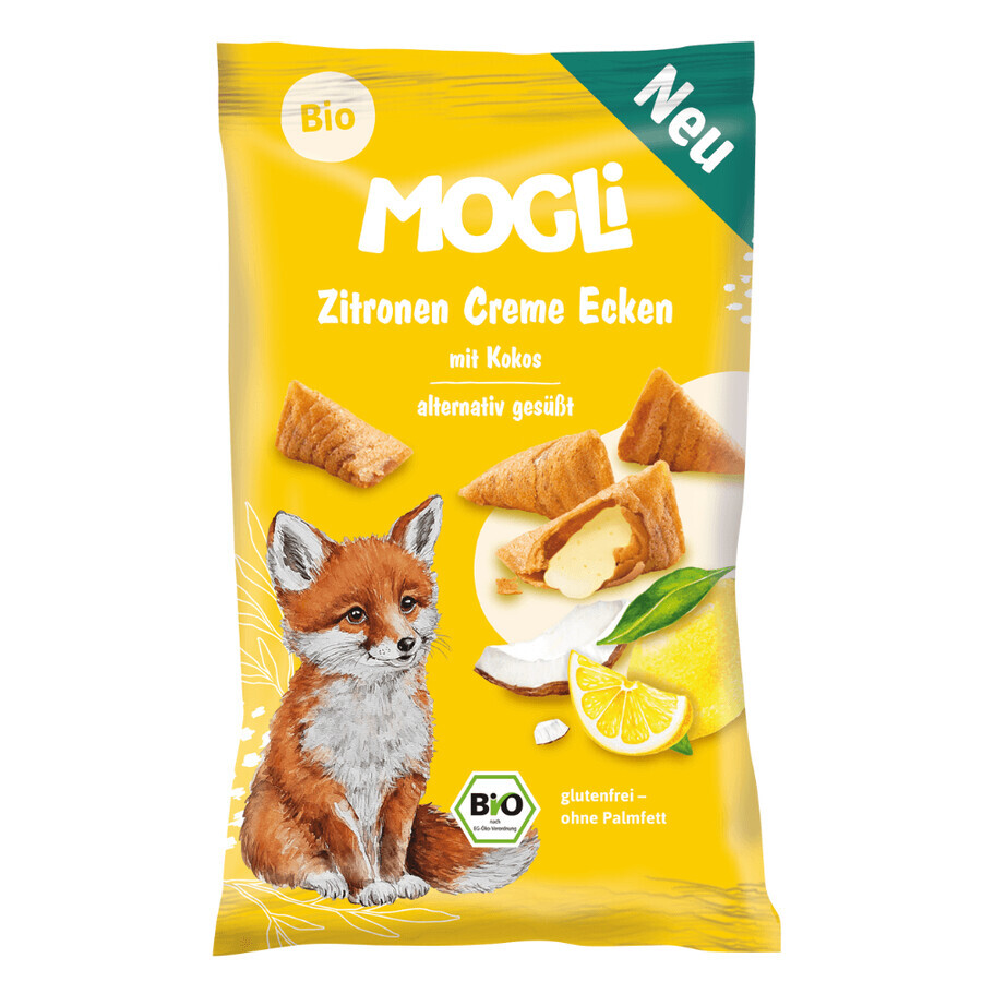Organic Mini Crunchy Mini Rolls, Coconut and Lemon Cream, 30 g, Mogli
