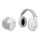 Ear muffs 2 in 1, White, Dooky