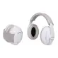 Ear muffs 2 in 1, White, Dooky