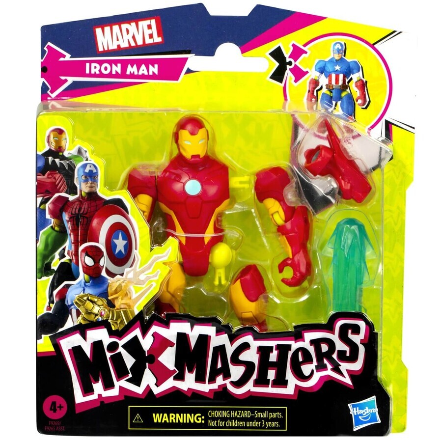 Marvel Avengers Iron Man Iron Man MixMashers, 12 cm, 4 anni+, Hasbro