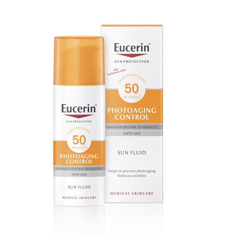 Emulsion visage avec SPF 50+ Protection solaire photovieillissement, 50 ml, Eucerin
