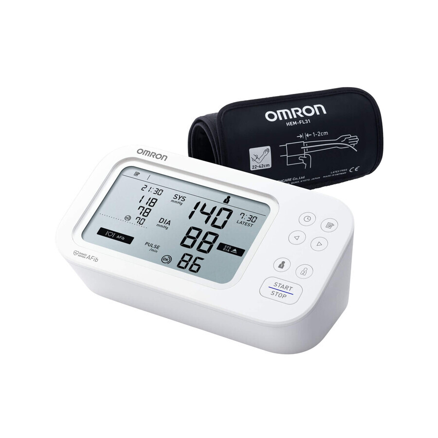 Armsphygmomanometer zur Erkennung von Vorhofflimmern, M6 Comfort Afib, Omron