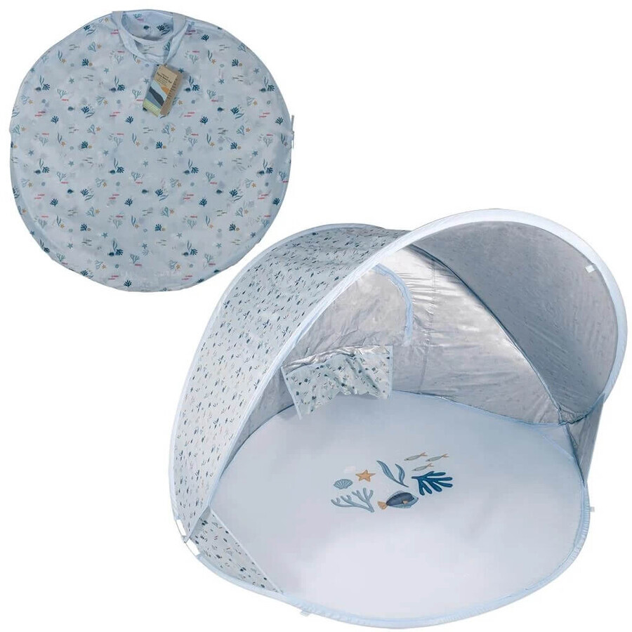 Tenda da spiaggia pop-up Ocean Dreams, blu, Little Dutch