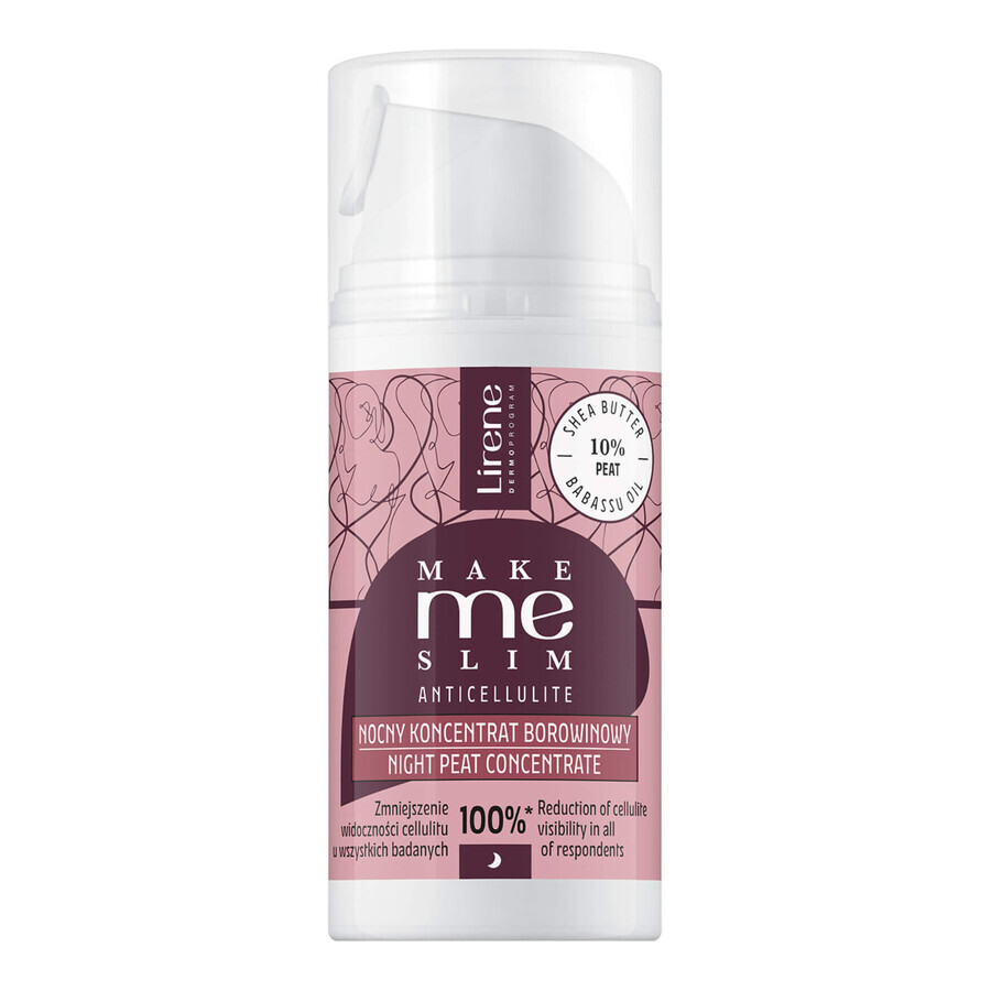 Concentrato notturno anticellulite con estratto di torba Make me Slim, 100 ml, Lirene