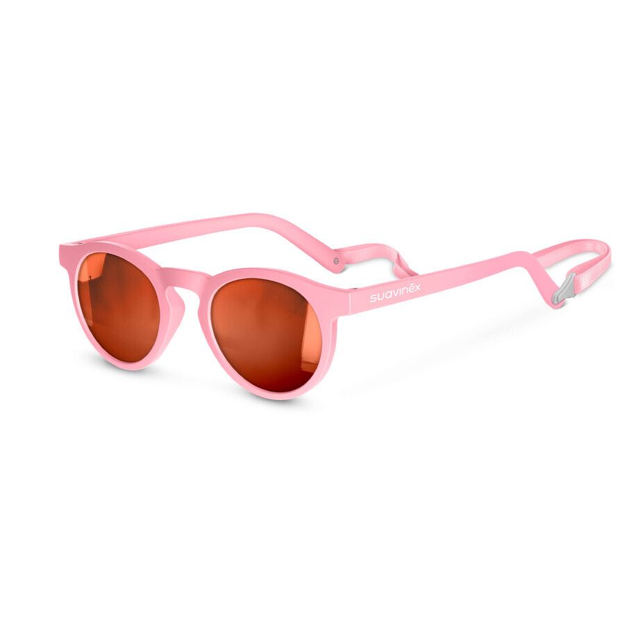 Sunglasses with polarized lenses, 3-8 years, Pink, Round, Suavinex