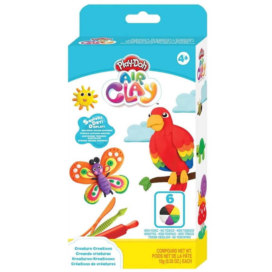 Air Clay Plasticine, Atelier de sculpture, 4 ans et +, Play Doh