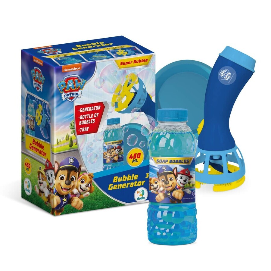Paw Patrol soap balloon set with generator, 3 years+, 450 ml, Nickelodeon