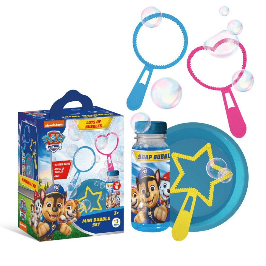 Minijuego de pompas de jabón Paw Patrol, 3 años+, 150 ml, Nickelodeon